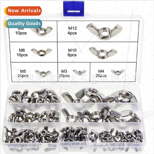 100pcs 304 Butterfly Nut Set HScrewed Nuts Sheepshead Dollar