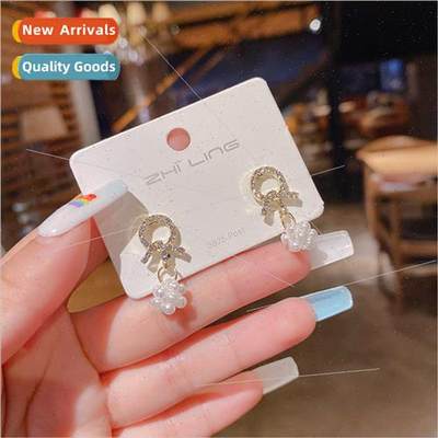 New Korea new tide pearl earrings female sweet fashion senio