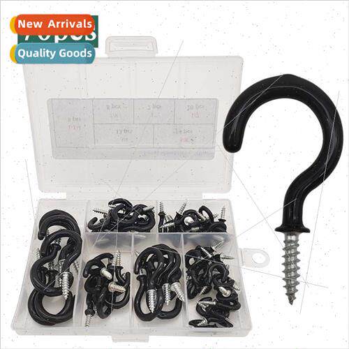 70pcs boxed cup hooks set ceiling cup hooks screw hooks mug