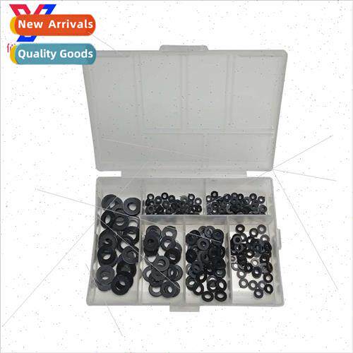 250pcs nylon gasket plastic flat gasket 0-ring black whe pla
