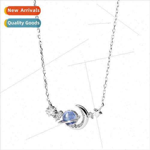 Moon Planet Necklace Women che Collar Chain Premium New