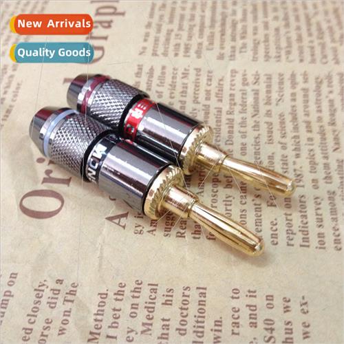 Speaker 4MM banana head monster banana plug 24K gold-plated