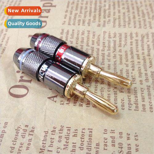 Speaker 4MM banana head monster banana plug 24K gold-plated