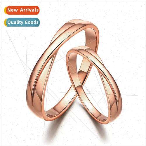 Rose gold yellow gold platinum ring couple ring men women pr
