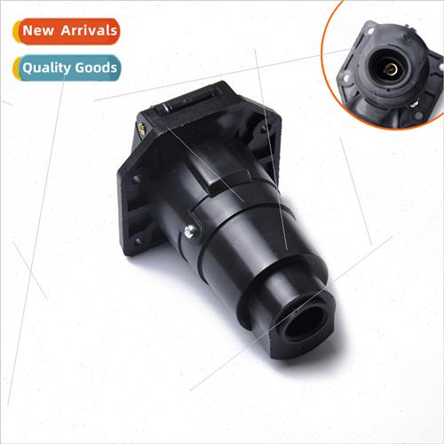 7 pole trailer connector socket US Standard Black 12V traile