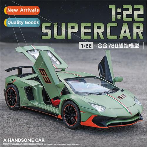 1/22 Lambo 780 supercar car model simulation alloy toy car w