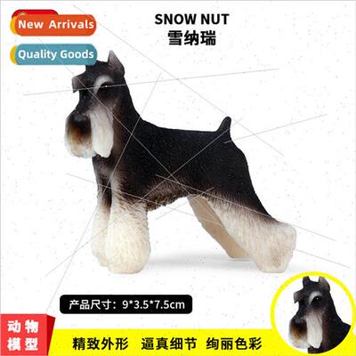mulation animal model new Schnauzer old man dog pet dog mode