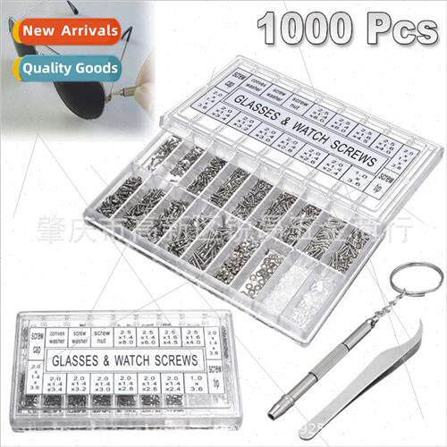 1000pcs Sunglasses Clock Frameless Eyeglasses Legs Screws To