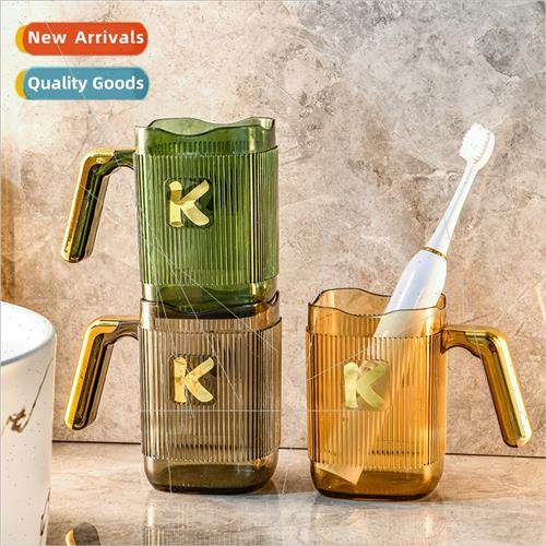 Transparent Mouthwash Cup Plastic Adult Couple Brushing Cup