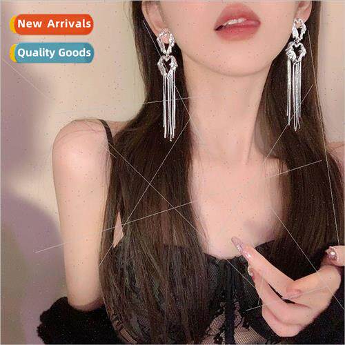 baby love long tassel earrings 2023 new sense sweet cool ear