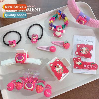 Strawberry bear cartoon sausage hair bgirls cute sweet pill