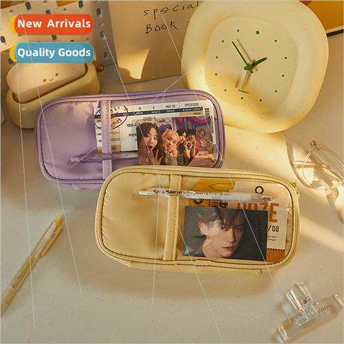 Pen bag ins high color value simple pure color transparent p