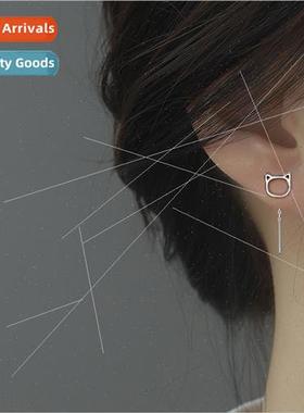 Skeleton cat earwires female students daily versatile commut