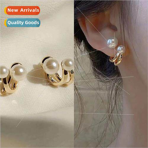 New a two wear pearl earrings niche French vintage earrings