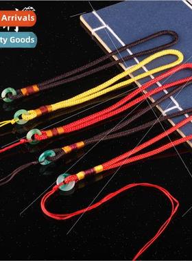 Ring dangling head rope diy handmade braided lanyard keychai