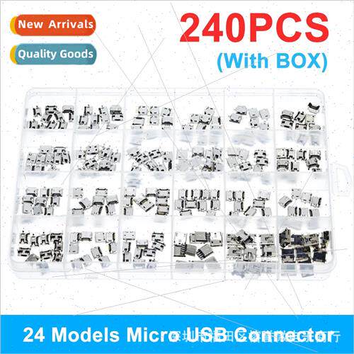 120PCS 240PCS 24 kinds specifications Micro USB female conne