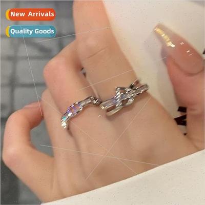 Sense fashion cold wind stacking set rings female ins niche
