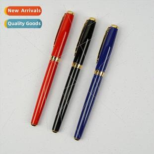 Office business fountain pen 9101 three-color metal 0.5mm br