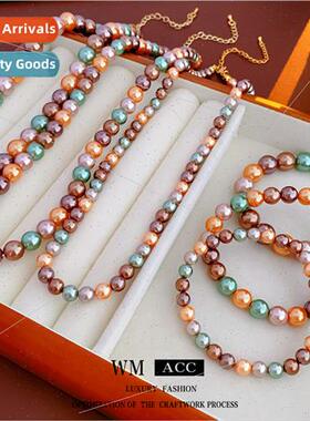 French pearl necklace female niche hundred matching collarbo