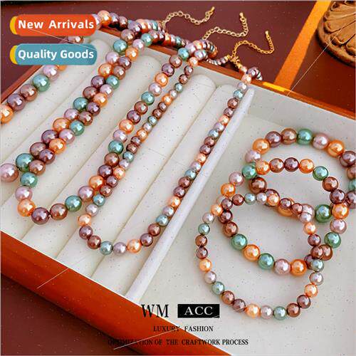French pearl necklace female niche hundred matching collarbo