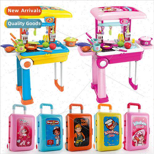 Children play house trolley sucase sucase simulation kchen m
