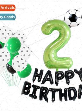 Soccer Numbers Birthday Balloon Package World Cup Theme Birt