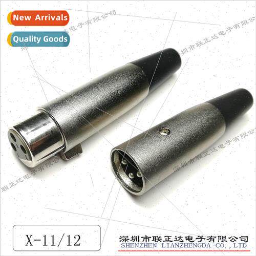 X-11 Microphone plug 3-pole aviation plug DIN plug X-12 XLR