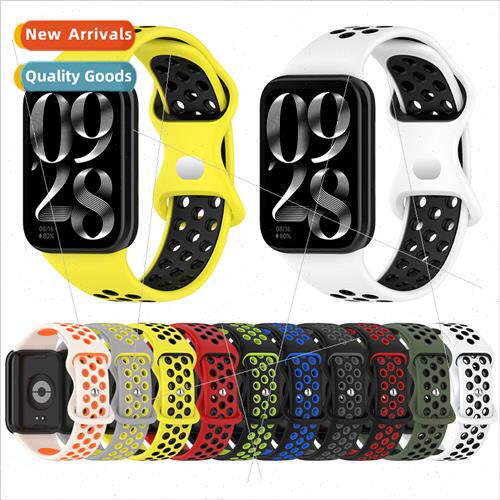 适用xiaomi b8pro two-color strap redmi watch4 watch silicone