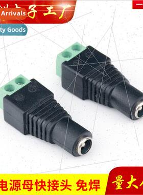 DC Female Solderless DC Header DC5.5*2.1 Male to Green Termi