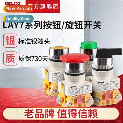 Electrical Pushbutton Rotary Swch LAY7 wh Lamp 220v/24v 2-Po