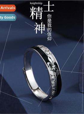 Chivalry men ring ins tide single ring simple tail ring inde