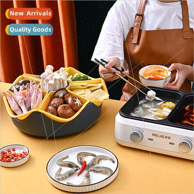 Double rotating dishwashing basin seven compartments to eat