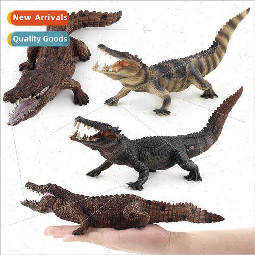 Large simulation wildlife crocodile model children cognive p