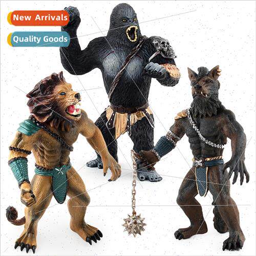 animal model werewolf warrior model toy jungle wildlife orna