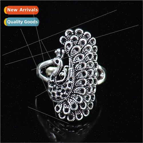 Vintage do old nd peacock ring tide men hjewelry accessories