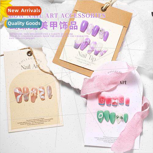 Nail jewelry simple popular resin DIY bow versatile nail acc