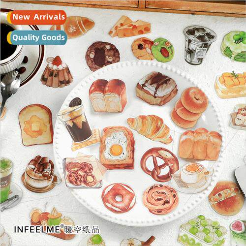 PET sticker pack cute toast bread handbook diy decoration ma