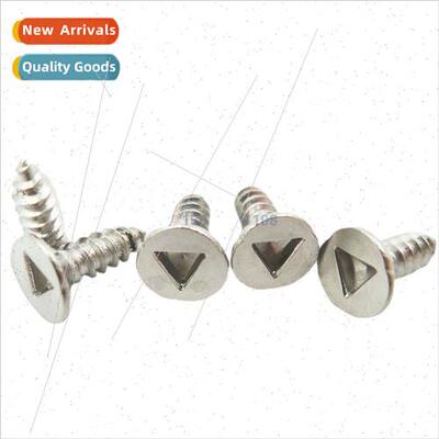 Anti-tamper screws 304 inner triangle slot screws flat head