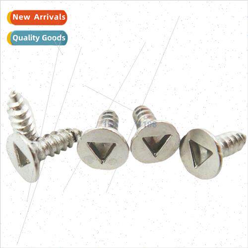 Anti-tamper screws 304 inner triangle slot screws flat head