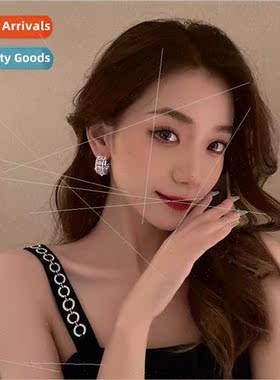 xury zirconia small earrings female 2022 new fashion cold wi