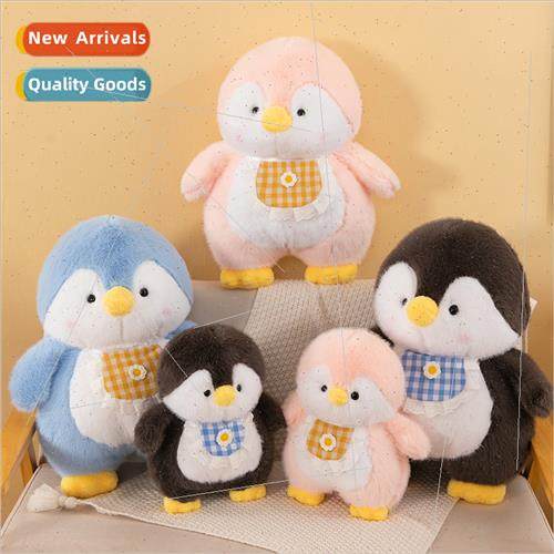 Nerdy penguin plush toy doll cute bib penguin doll children