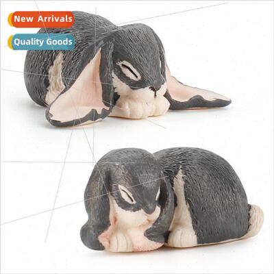 Wildlife rabb model children cognive droopy-eared rabb toys