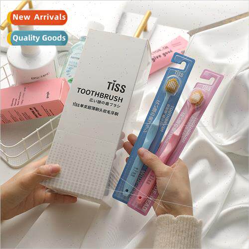 TiSS Japan New Adult Soft Bristle Toothbrush Wide Head 48 Ho