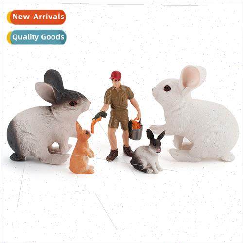 Microscopic farm set model children static ranch keeper whe