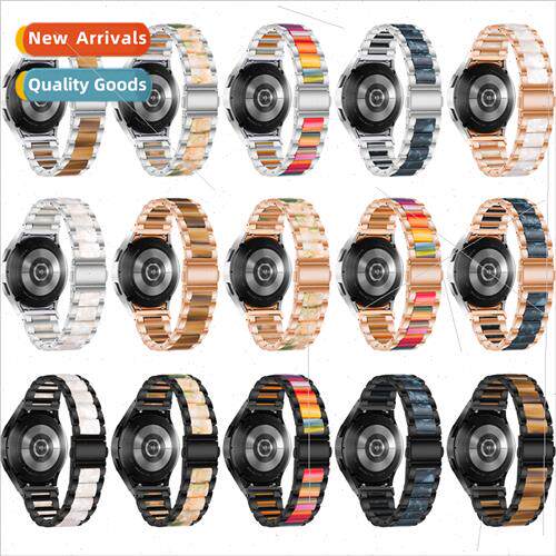 适用samsung galaxy watch6 stainless steel three beads betwee