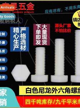 Whe nylon hexagon socket head cap screws Plastic hexagon soc