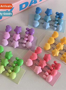 2024 hair accessories plush grab clip New Year red hair band