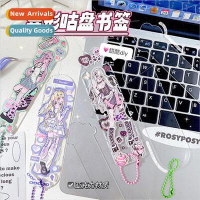 Transparent goo card bookmarks handmade DIY acrylic bookmark