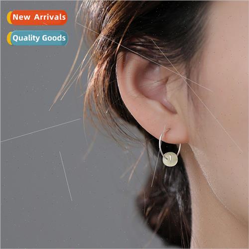 Jasper circle earrings female simple fashion versatile turn