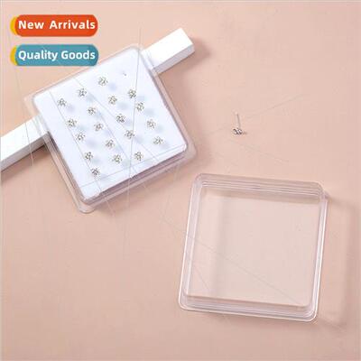 20pcs/set Classic diamond encrusted whe rhinestone pierced n